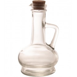 Garrafa 230ml Para Azeite De Vidro Com Tampa De Rolha